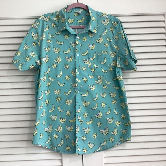 Quite Storm Surf Shop Banana Split Button Down Mens shirt size XL - Picture 5 of 14